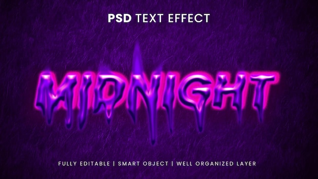 Melting text effect