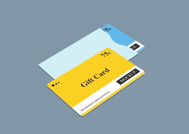 Membership Card, Gift Card, Smart Card, Discount card, Offer card 3d Mockups Template