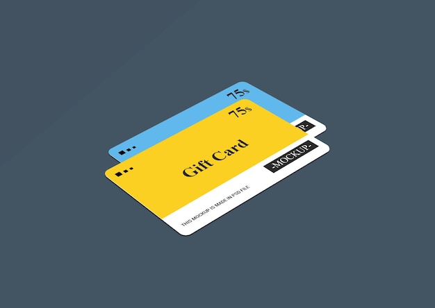 Membership Card, Gift Card, Smart Card, Discount card, Offer card 3d Mockups Template