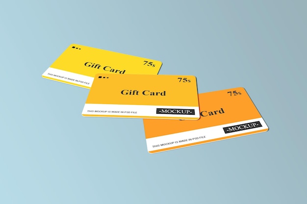 Membership Card, Gift Card, Smart Card, Discount card, Offer card 3d Mockups Template