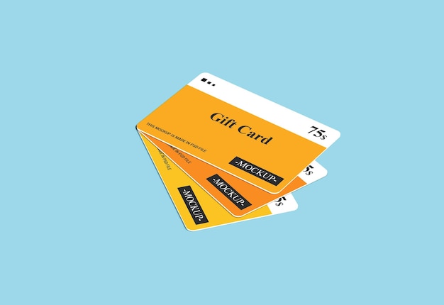 Membership Card, Gift Card, Smart Card, Discount card, Offer card 3d Mockups Template