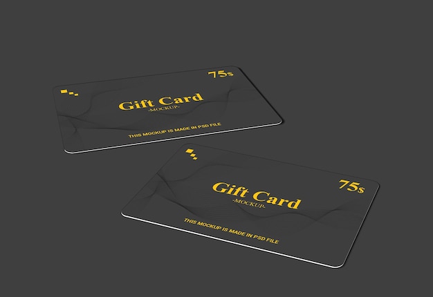 Membership Card, Gift Card, Smart Card, Discount card, Offer card 3d Mockups Template