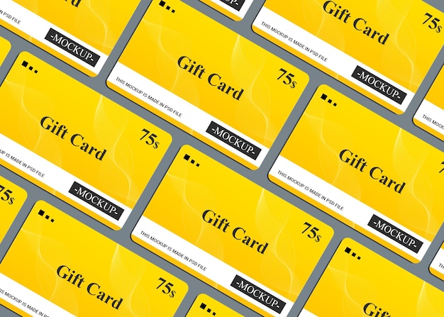 Membership Card, Gift Card, Smart Card, Discount card, Offer card 3d Mockups Template