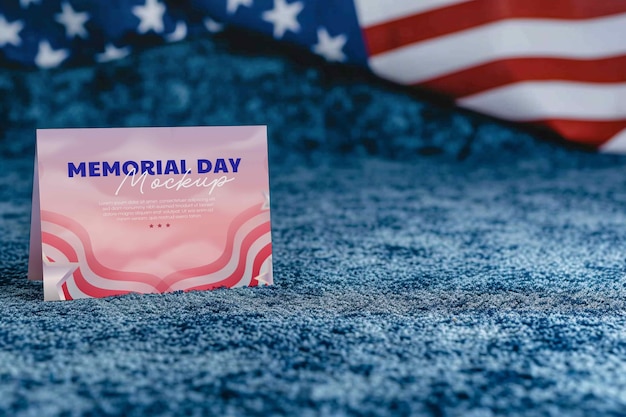 PSD memorial day frame mockup