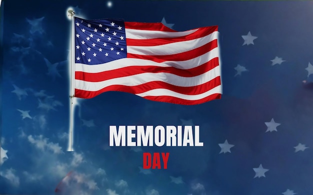 memorial day social media post design template