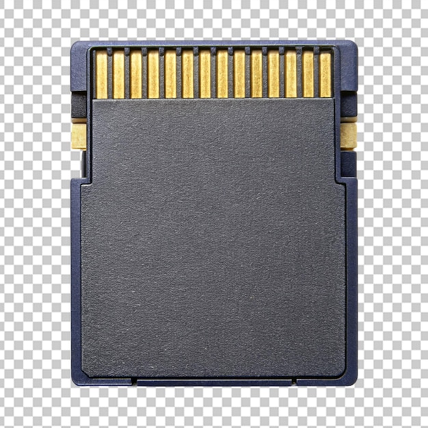 PSD memory card isolated on transparent background