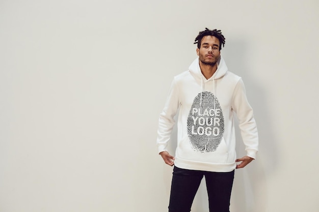 Men Hoodie Mockup