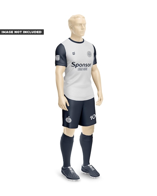 Men_s Full Soccer Uniform Mockup Half Side Crew Neck