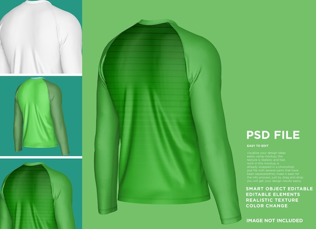 Men's Raglan Long Sleeve Mockup