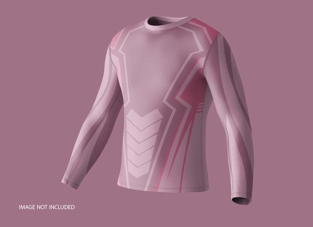 Men's T-Shirt Racing Long Sleeve Mockup