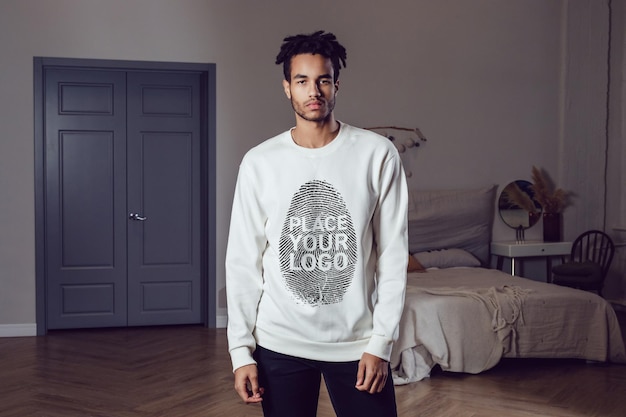 Men Sweatshirt Mockup