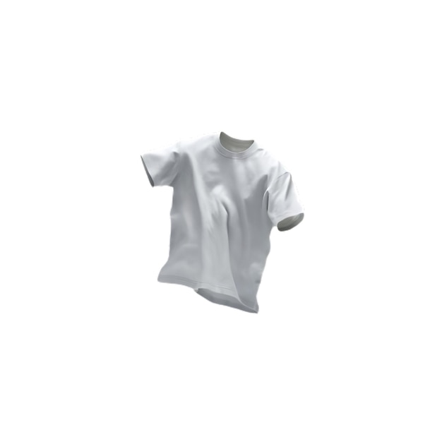 Men white tshirt illustration mockup psd template