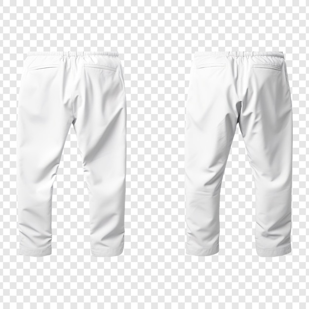 Mens cargo pants Mockup on transparent background