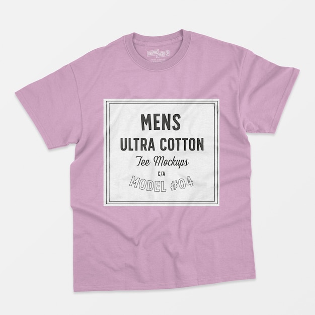 Mens ultra cotton tee mockup 04