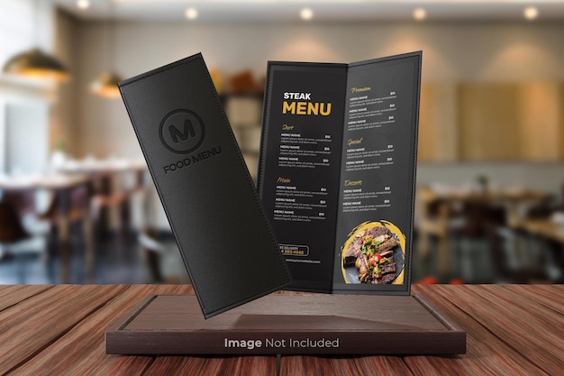 PSD menu mockups for restaurant