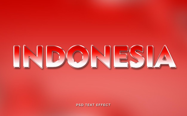 merah putih indonesia text effect