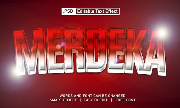 Merdeka Text Effect