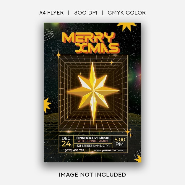 Merry Christmas Flyer Template