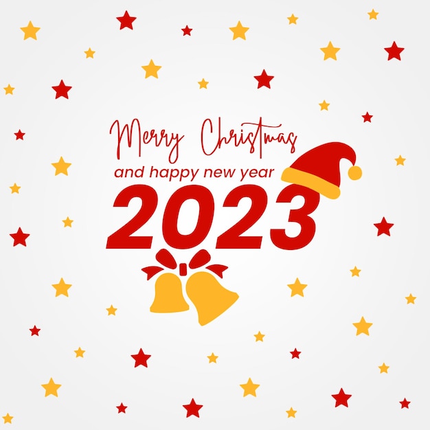 Merry Christmas and happy new year 2023 instagram post