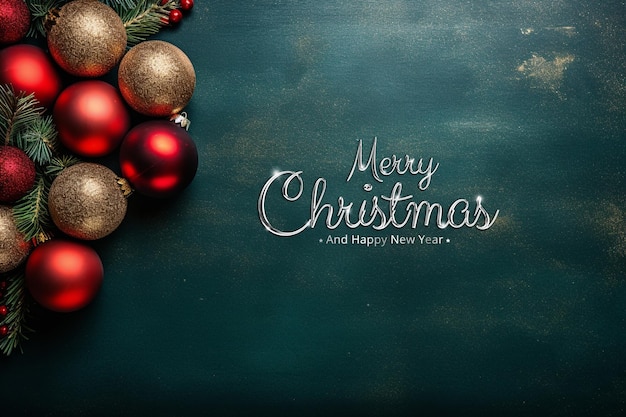 Merry christmas and happy new year background