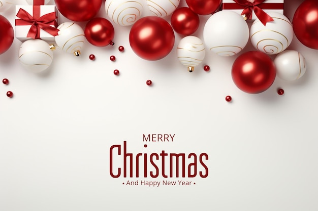 Merry christmas and happy new year background