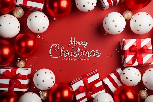 Merry christmas and happy new year background