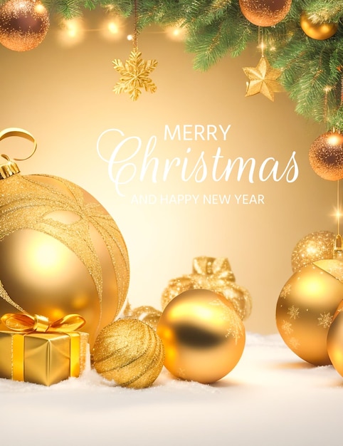 Merry Christmas and happy new year modern frame social media banner