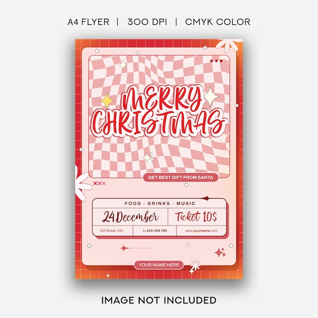 Merry Christmas Party Flyer Template