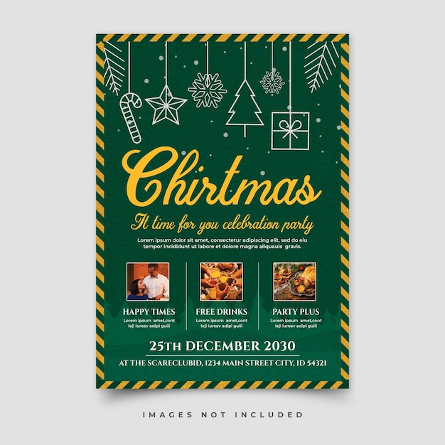 Merry Christmas Poster Template