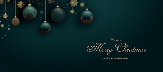 Merry Christmas season celebration and Happy New Year Graphic