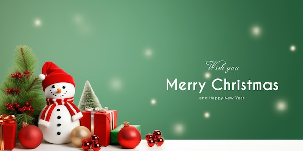 Merry Christmas season celebration and Happy New Year Graphic