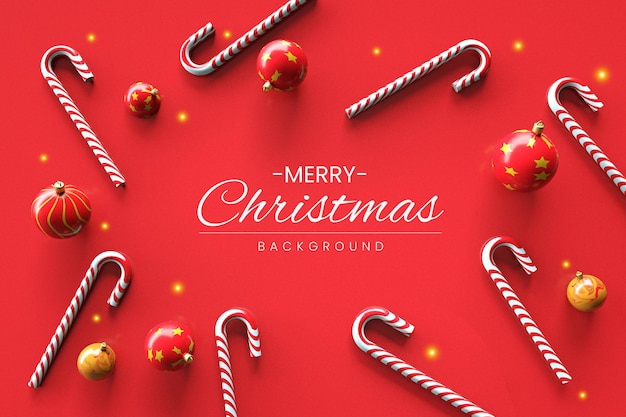 Merry christmas wishes background 3d render