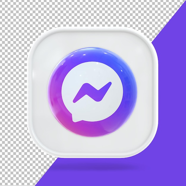 Messenger 3d icon social media