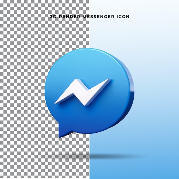 Messenger icon 3d render