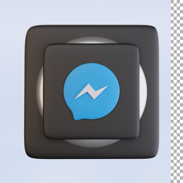 Messenger Logo 3d Icon