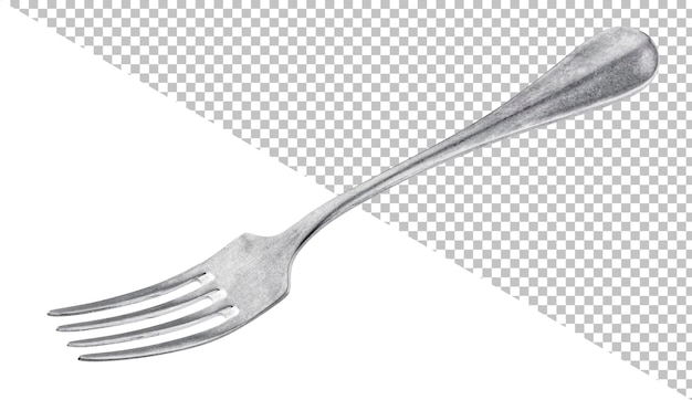 Metal fork isolated