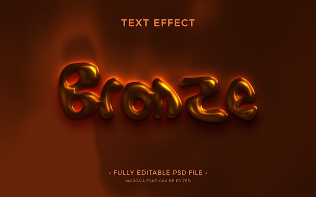 Metal liquid text effect