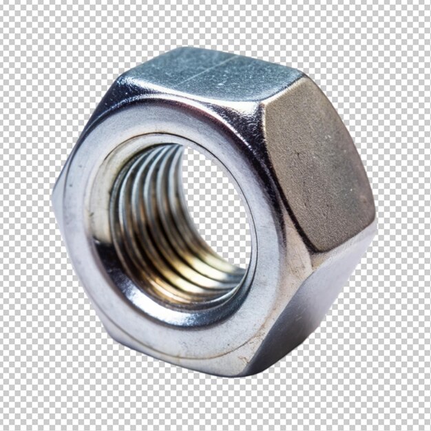 PSD metal nut transparent background