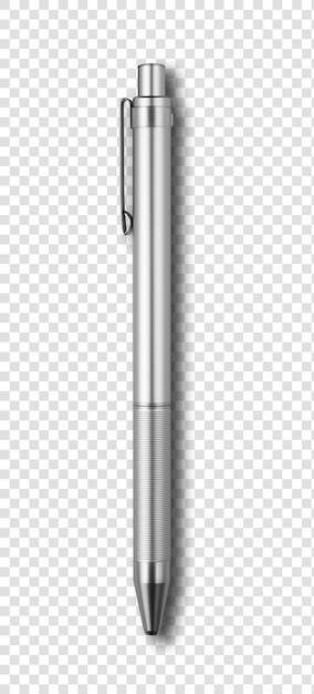 Metal pen isolated on white