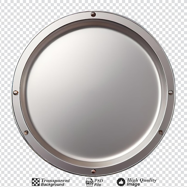 metal plate isolated on transparent background