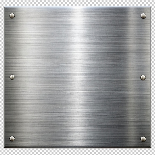 PSD metal png on transparent background