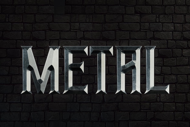 Metal PSD Text Effect