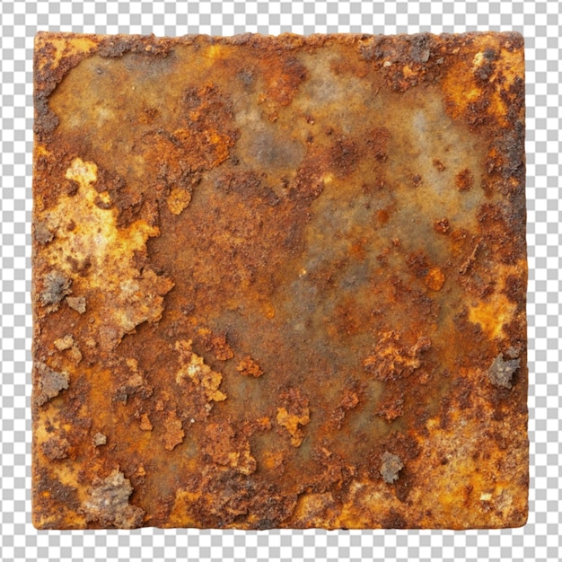 Metal rusted Isolated on transparent background