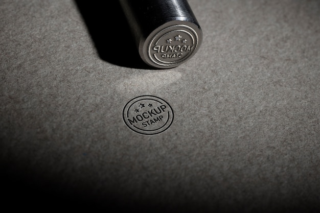 Metal stamp mockup design