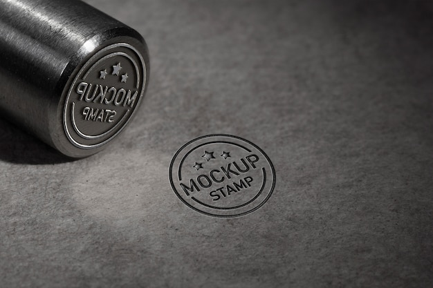 Metal stamp mockup design