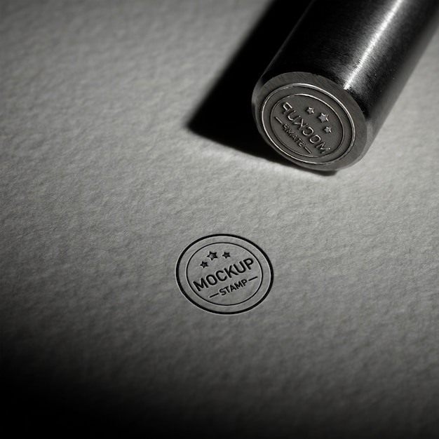 Metal stamp mockup design