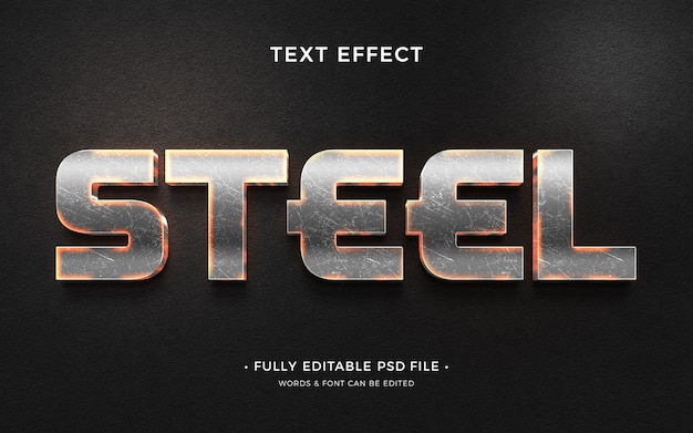 Metal text effect