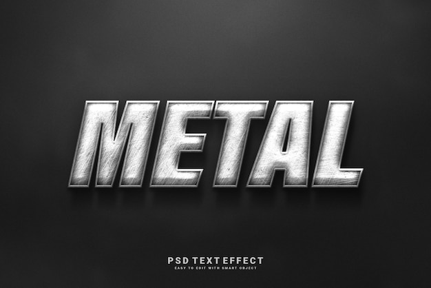 metal text effect