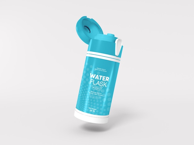 Metal Water Flask Mockup