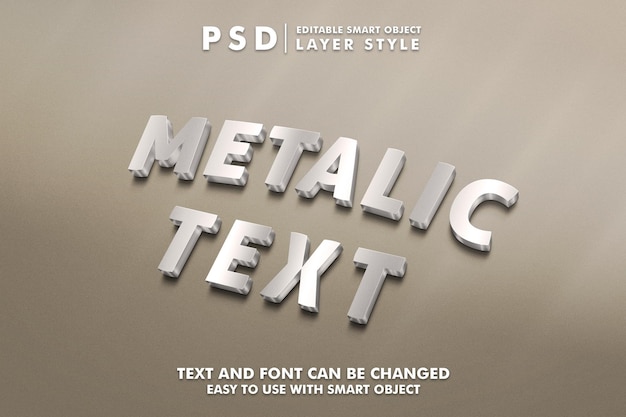 Metalic Psd Text Effect